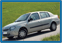 Renault Clio II 1998-2005 Chrome Door Handle Covers (Stainless Steel) 4 pcs, OmsaLine - Italian Stainless Steel photo 2