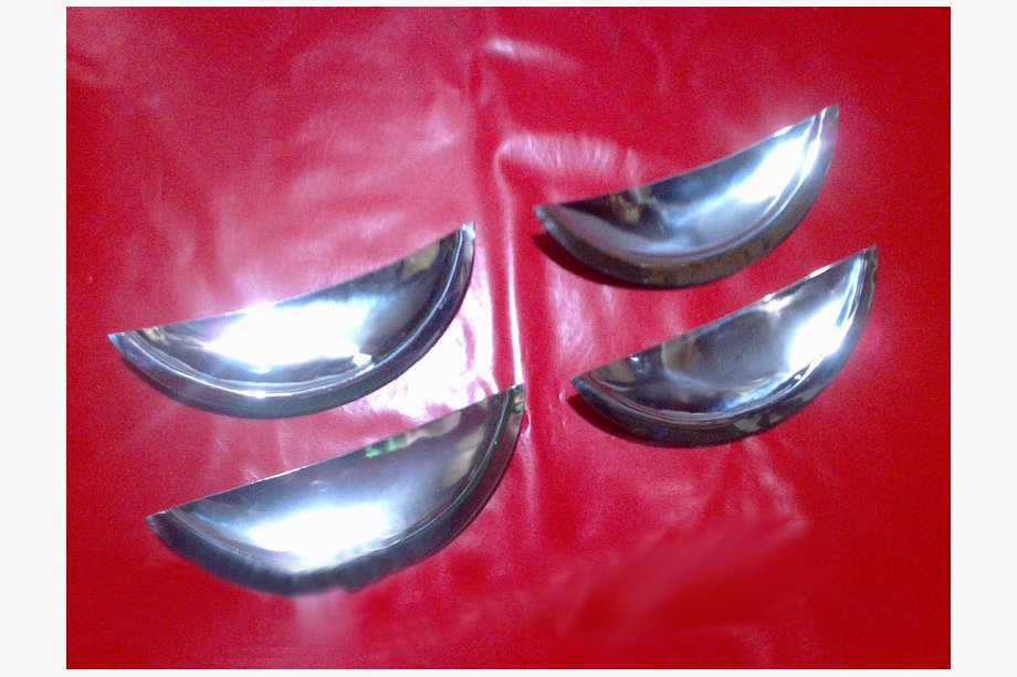 Dacia Sandero 2007-2013 Door handle bowls (4 pcs, stainless steel) Image
