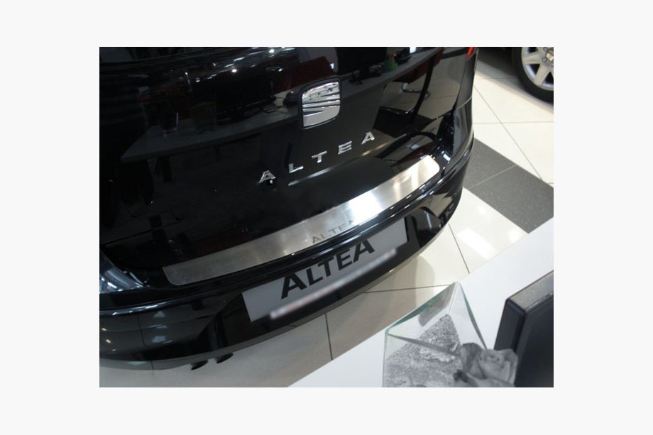Seat Altea 2004-2015 Rear bumper protector Nataniko (standard, stainless steel) Image