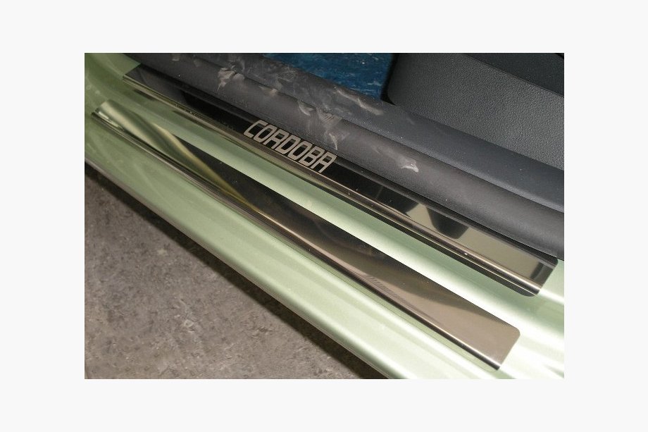 Seat Cordoba 2000-2009 Door Sill Covers Nataniko (8 pcs, Stainless Steel) Premium - 3M Tape, 0.8 mm Image