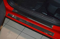 Seat Leon 2013-2020 Door Sill Covers Nataniko (8 pcs, Stainless Steel) Standard - Lohmann Tape, 0.5 mm photo 1