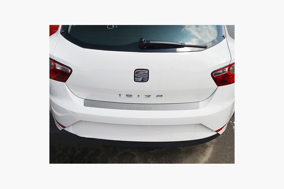 Seat Ibiza 2010-2017 Rear bumper protector Nataniko (stainless steel) Image
