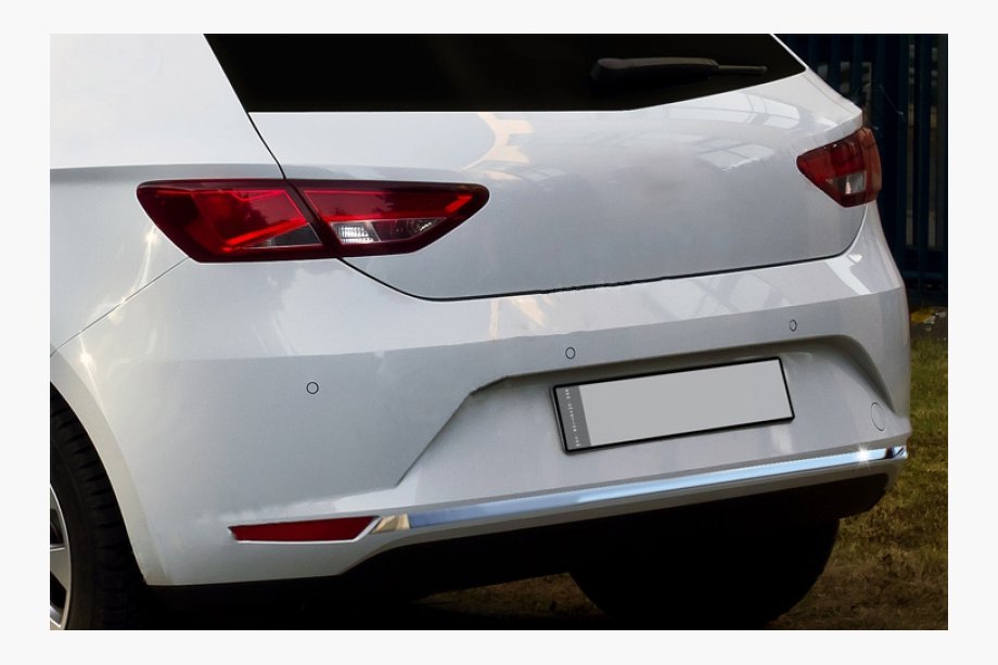 Seat Leon 2013-2020 Rear bumper trim stainless steel Image