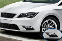Seat Leon 2013-2020 Fog light covers (2 pcs, stainless steel) photo 1