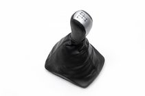 Skoda Octavia II A5 2010-2013 Gear shift knob with boot (grey insert, 5-speed) photo 1