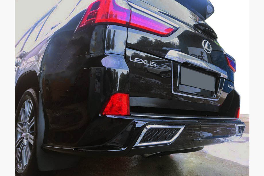 Lexus LX570/450d 2008-2022 Rear bumper edge cover (2016+, 2 pcs) Image