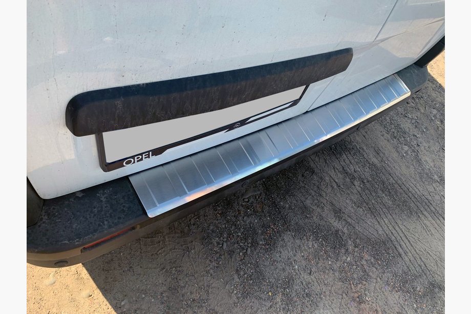 Opel Vivaro 2015-2019 Rear Bumper Protector OmsaLine Stainless Steel Image