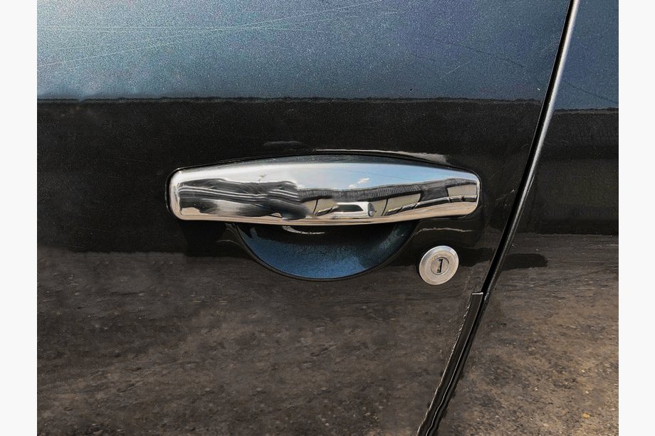 Dacia Sandero 2007-2013 Chrome Door Handle Covers (4 pcs, Stainless Steel) OmsaLine - Italian Stainless Steel Image