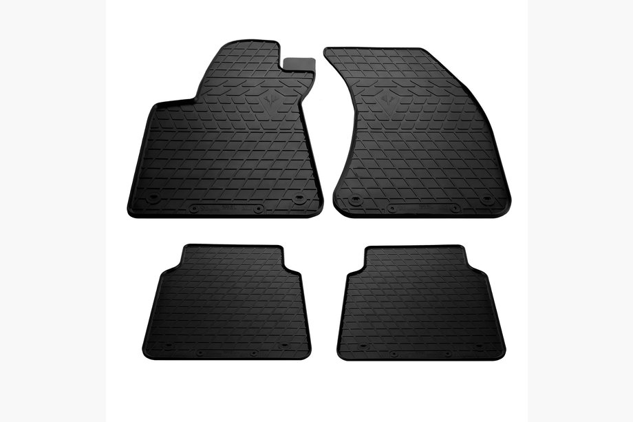 Audi A8 2010-2018 Rubber Floor Mats (4 pcs, Stingray Premium) Long Wheelbase Image