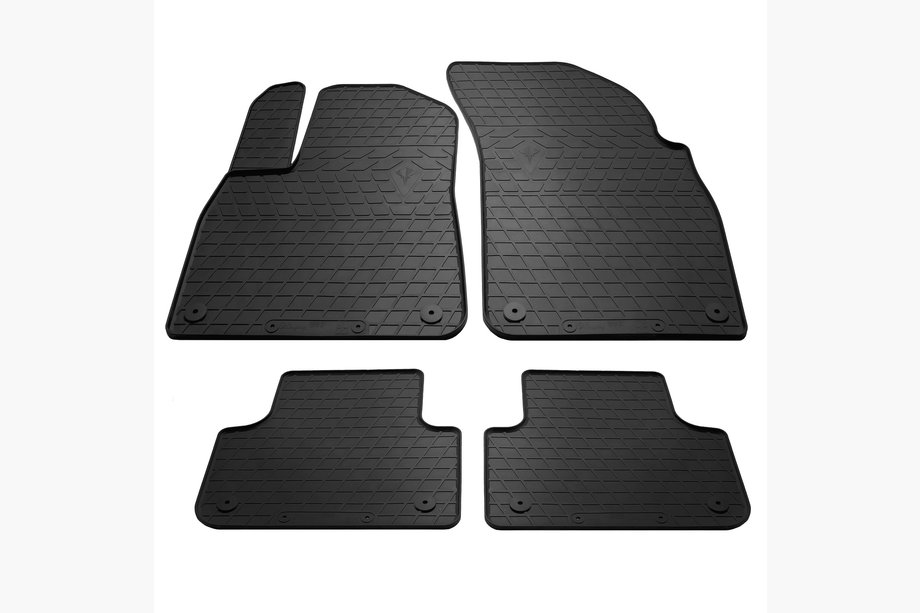 Audi Q7 2015–2026 Rubber Floor Mats (4 pcs, Stingray Premium) Image