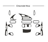 Chevrolet Niva 1998-2020 Dashboard Trim Covers (Hartman) Blue photo 1
