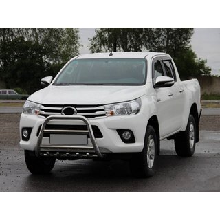 Front Bull Bar QT008 (Stainless Steel) Toyota Hilux 2015- photo 1
