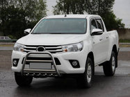 Toyota Hilux 2015- Front Bull Bar QT008 (Stainless Steel) photo 1