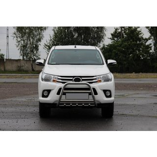 Front Bull Bar QT008 (Stainless Steel) Toyota Hilux 2015- photo 2