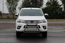 Toyota Hilux 2015- Front Bull Bar QT008 (Stainless Steel) photo 2