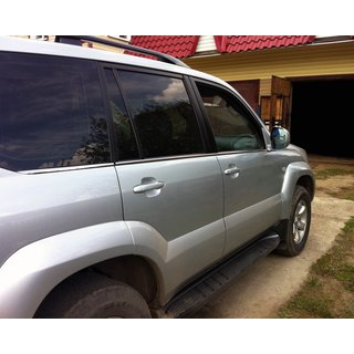 Exterior Window Trim Stainless Steel (6 pcs) Toyota Land Cruiser Prado 120 2002-2009 photo 2