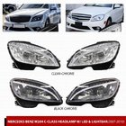 Mercedes C-class W204 2007-2015 LED Headlights (2007-2011, 2 pcs) Black photo 1