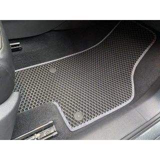 Polyurethane Floor Mats (3 Rows, EVA, Black)