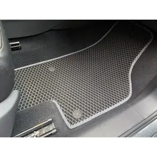 Polyurethane Floor Mats (3 Rows, EVA, Black)