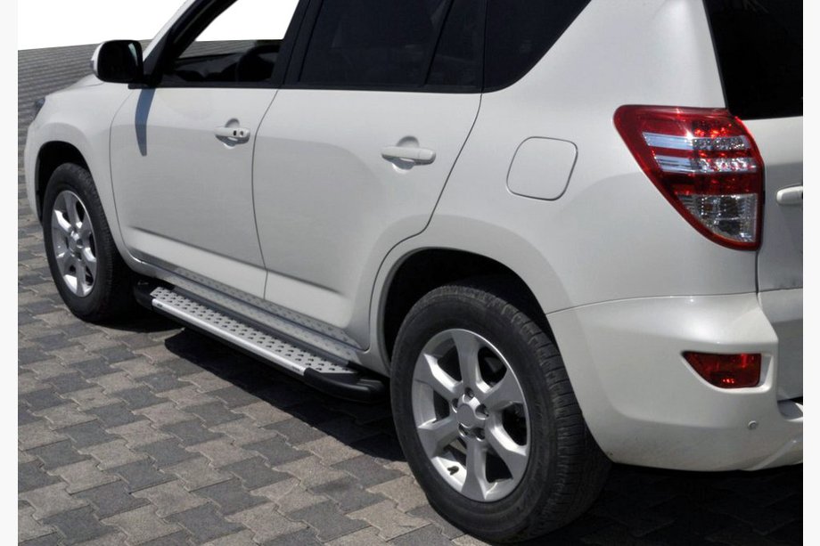 Toyota Rav 4 2006-2013 Side Steps Allmond Grey (2 pcs, Aluminum) Image