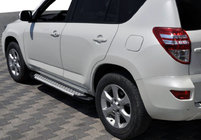 Toyota Rav 4 2006-2013 Side Steps Allmond Grey (2 pcs, Aluminum) photo 1
