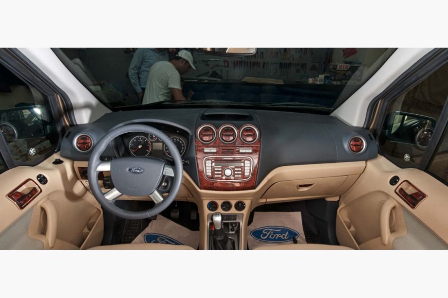 Ford Connect 2010-2013 Dashboard Trim Covers (Large Set) Wood Photo 4