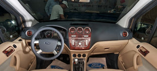 Ford Connect 2010-2013 Dashboard Trim Covers (Large Set) Aluminum photo 4