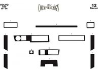 Volvo 940/960 1990-1997 Dashboard Trim Covers Carbon photo 2
