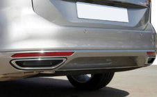 Volkswagen Passat B8 2015-2023 Exhaust tip covers imitation SD/SW (2015-2018, 2 pcs, stainless steel) Carmos - Turkish Stainless Steel photo 4