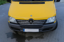 Mercedes Sprinter W901/902/903/904/905 1995–2006 Chrome trim for radiator grille frame (2002-2006, 5 pcs, stainless steel) OmsaLine - Italian Stainless Steel photo 3