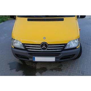 Chrome trim for radiator grille frame (2002-2006, 5 pcs, stainless steel) Mercedes Sprinter W901/902/903/904/905 1995–2006 photo 3
