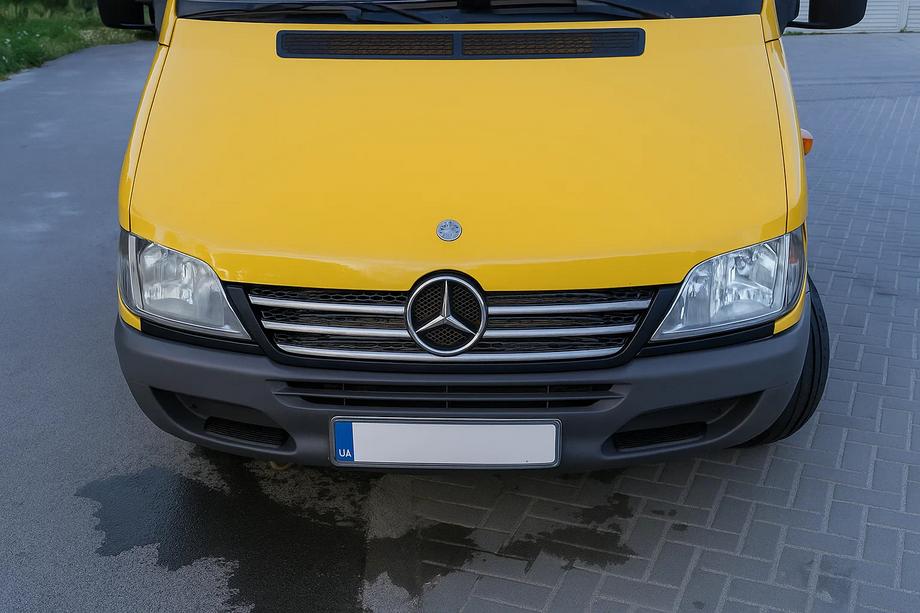 Mercedes Sprinter W901/902/903/904/905 1995–2006 Chrome trim for radiator grille frame (2002-2006, 5 pcs, stainless steel) Photo 2