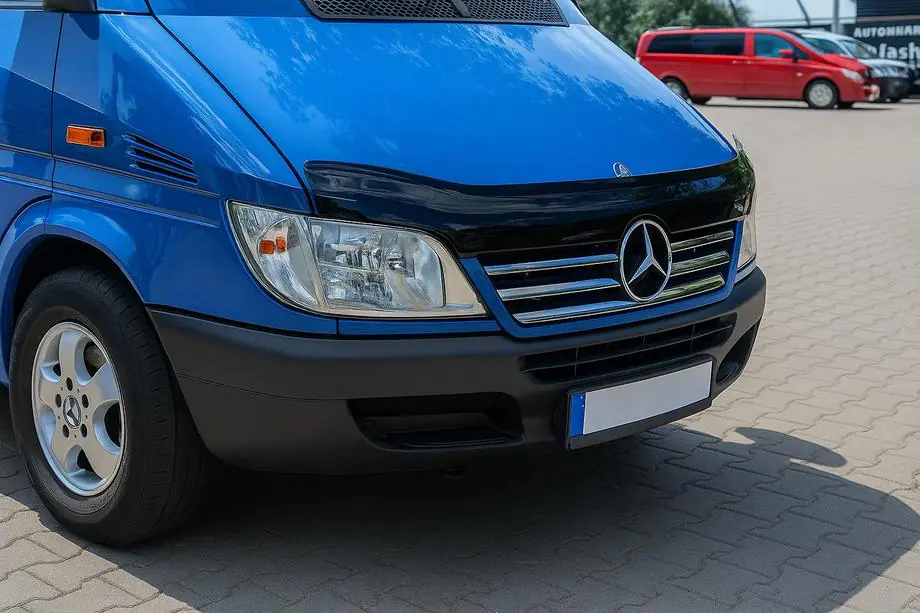 Mercedes Sprinter W901/902/903/904/905 1995–2006 Chrome trim for radiator grille frame (2002-2006, 5 pcs, stainless steel) Image