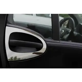 Door handle trims (2 pcs, stainless steel)