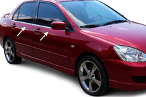 Mitsubishi Lancer 9 2004-2008 Exterior Window Trim Stainless Steel (4 pcs) OmsaLine - Italian Stainless Steel photo 1