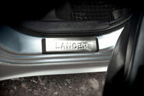 Mitsubishi Lancer X 2008- Door Sill Protectors Stainless Steel Omsa 4 pcs photo 3