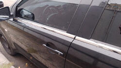 Mitsubishi Lancer X 2008- Exterior window trim stainless steel (4 pcs) OmsaLine - Italian Stainless Steel photo 1