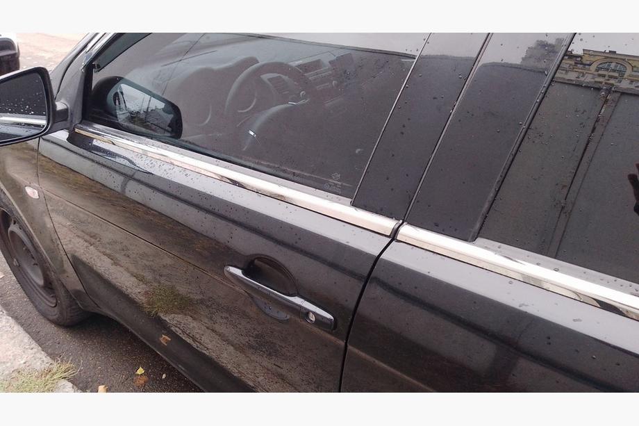 Mitsubishi Lancer X 2008- Exterior window trim stainless steel (4 pcs) OmsaLine - Italian Stainless Steel Image