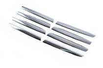 Nissan Qashqai 2007-2010 Grille Covers (8 pcs, Stainless Steel) Carmos - Turkish Stainless Steel photo 3
