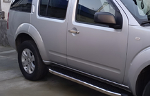 Nissan Pathfinder R51 2005-2014 Chrome Door Handle Covers (2 pcs, Stainless Steel) With Chip, OmsaLine - Italian Stainless Steel photo 4