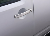 Nissan Pathfinder R51 2005-2014 Chrome Door Handle Covers (2 pcs, Stainless Steel) With Chip, OmsaLine - Italian Stainless Steel photo 3
