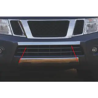 Stainless steel front bumper protector photo 1