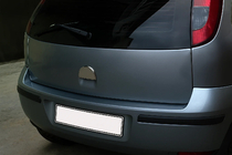 Opel Corsa C 2000-2006 Chrome Tailgate Handle Cover (Stainless Steel) photo 1