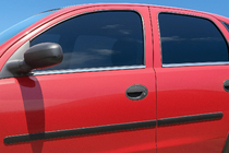 Opel Corsa C 2000-2006 Exterior Window Trim Stainless Steel (4 pcs) photo 1
