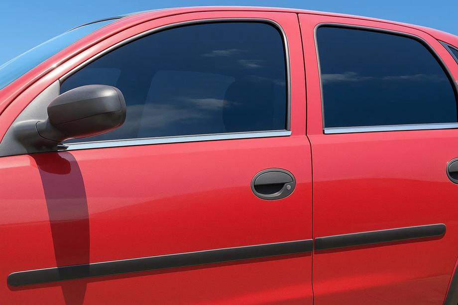 Opel Corsa C 2000-2006 Exterior Window Trim Stainless Steel (4 pcs) Image