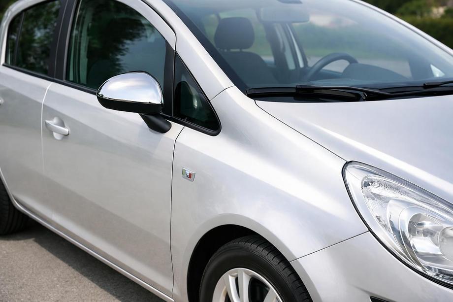 Opel Corsa D 2007-2014 Mirror Covers (2 pcs, Stainless Steel) Image