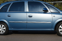 Opel Meriva 2002-2010 Door Mouldings Stainless Steel (4 pcs) photo 1