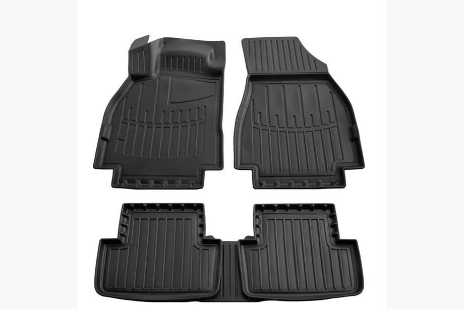 Renault Megane II 2004-2009 Stingray 3D Rubber Floor Mats (5 pcs, Polyurethane) Image