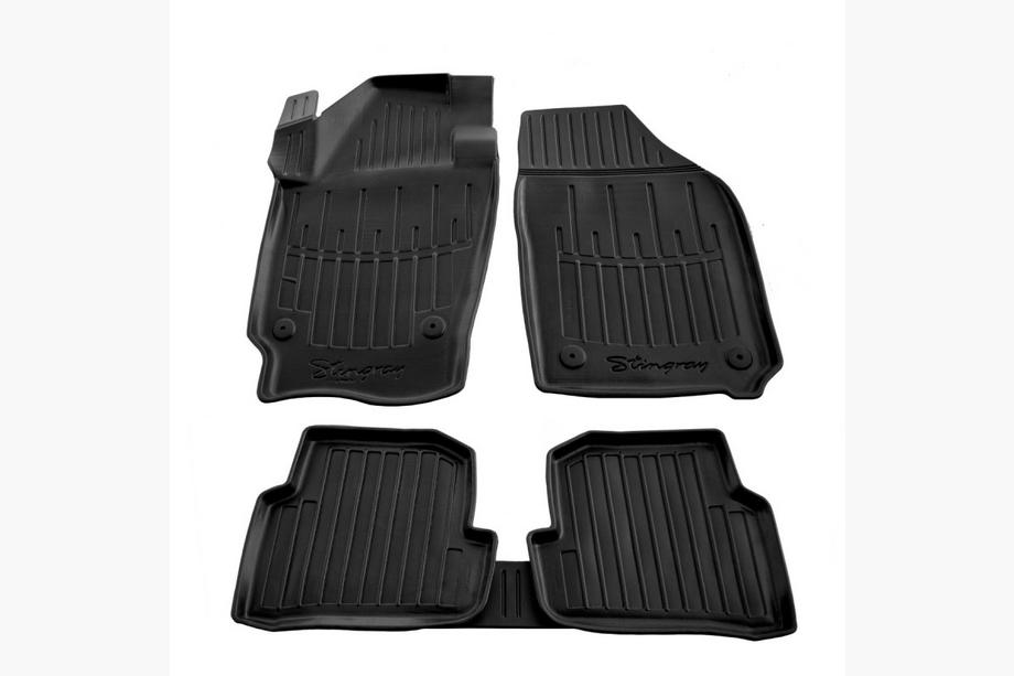 Skoda Fabia 2014-2021 Stingray 3D Rubber Floor Mats (5 pcs, Polyurethane) Image
