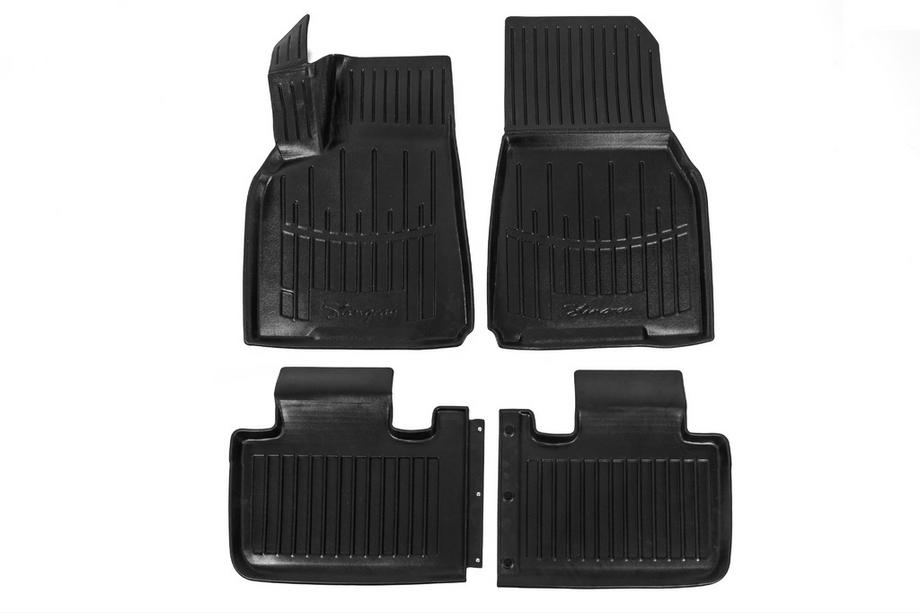 Tesla Model Y 2020- Stingray 3D Rubber Floor Mats (4 pcs, Polyurethane) Photo 1